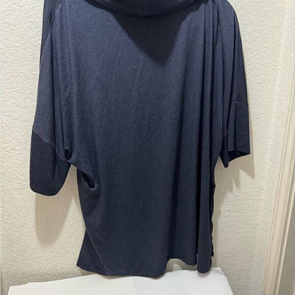 lola & sophie New York crowl neck top Navy size XL - Picture 3 of 10